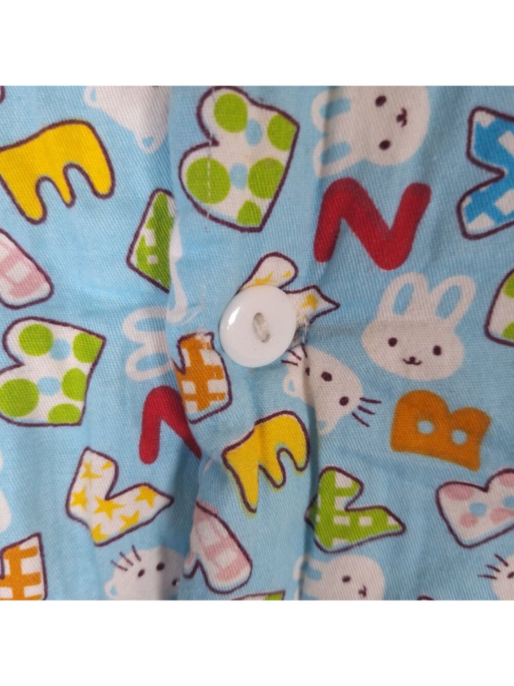 Kids Alphabet Rabbit Puff Coat Handmade - Picture 3 of 5